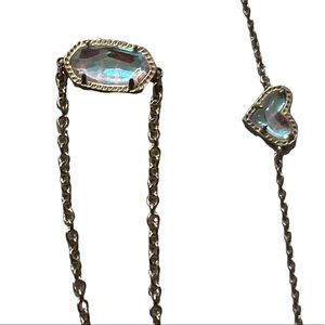 Kendra Scott Bracelet in Dichroic Glass set of 2 gold tone